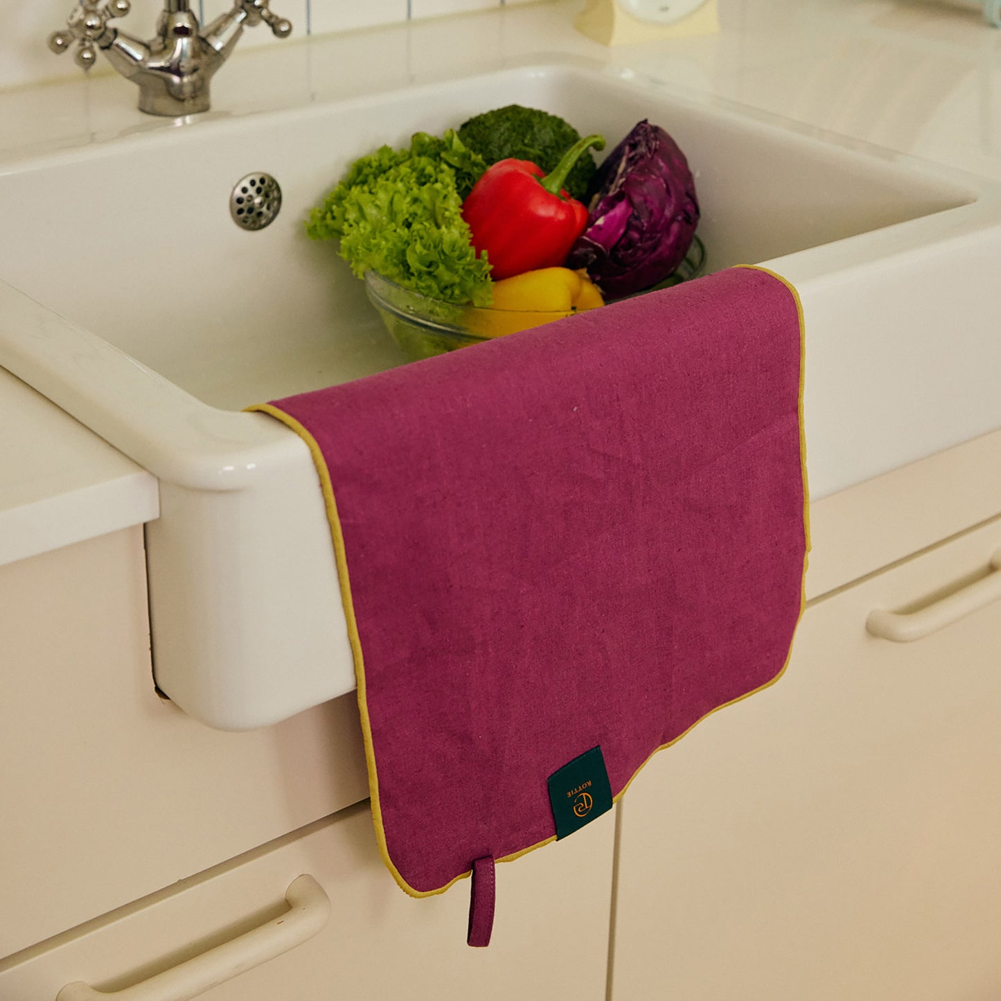 Rottie Studio 'Quiet Plain' Kitchen Cloth - Natural Earthy Style