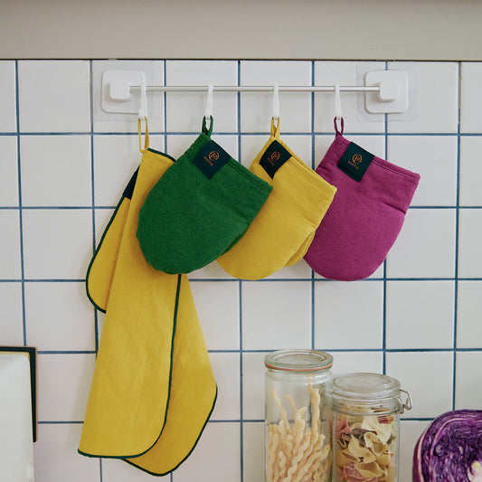 Rottie Studio 'Quiet Plain' Oven Mitt - Natural Earthy Style (Single Piece)