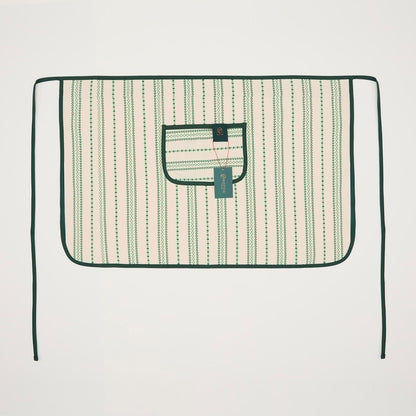 Rottie Studio 'Stitch Line' Oxford Half Apron - Vintage Cafe Style Waist Apron