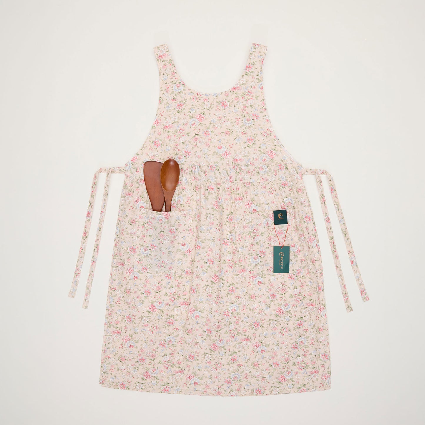 Rottie Studio 'Floral Rest' Cotton Apron (Waterproof Lined) - Vintage French Garden Style
