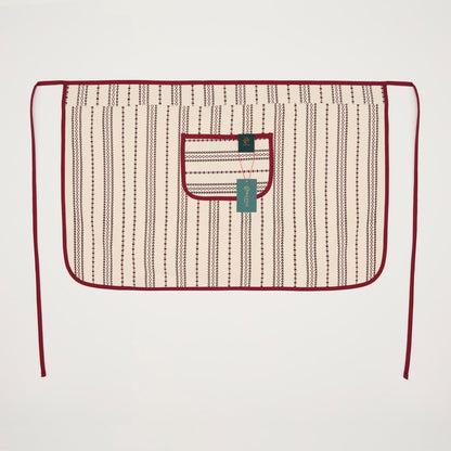 Rottie Studio 'Stitch Line' Oxford Half Apron - Vintage Cafe Style Waist Apron